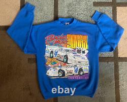 Vintage 90s BLACK JACK BOGGS B4 Dirt Late Model Racing Graphic Sweatshirt Large