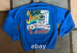 Vintage 90s BLACK JACK BOGGS B4 Dirt Late Model Racing Graphic Sweatshirt Large