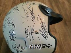 Vintage Bell Racing Helmet Signed By 51winged Sprint & Dirt Late Model Drivers