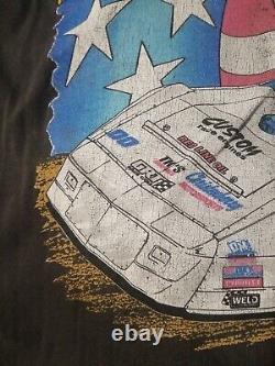 Vintage Freddy Smith 00 Dirt Late Model Racing Size XXL Black Shirt Grail Hole