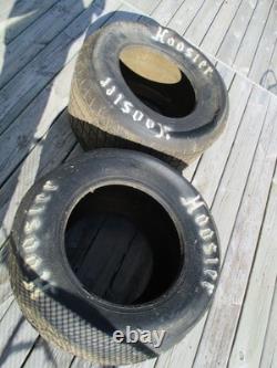 Vintage Pair 1450 Hoosier Late Model Tires 11.0/28.5-15 Hot Rod, Man Cave, Coll