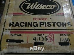 Wiseco pistons 4.135 bore sbc ump imca dirt late model drag racing sprint car JE