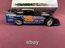 XRARE ADC 1/24 White Series #28 Dennis Erb Jr Late Model Dirt Car Black NIB