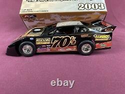 XRARE ADC 1/24 White Series #70-1/2 Anthony Rushing Late Model Dirt Car Blk NIB