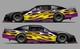 Yellow Flames Race Car Side Wrap Decals Late Model, Street Stock, Modified #55